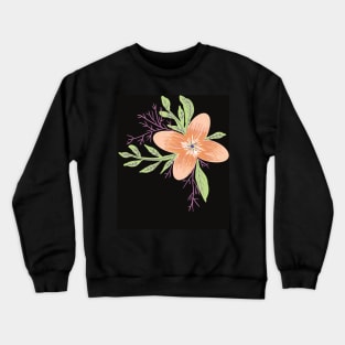 Pressed flower illustration Crewneck Sweatshirt